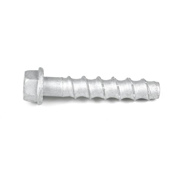 Plain Finish Multi Fix M10 Hex Washer Head No Pre Drilling Concrete Screws for Bridges