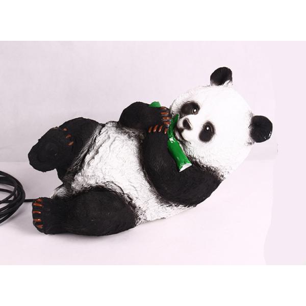 A pair of panda lights LED resin waterproof landscape lamp translucent animal outdoor park lawn lamp