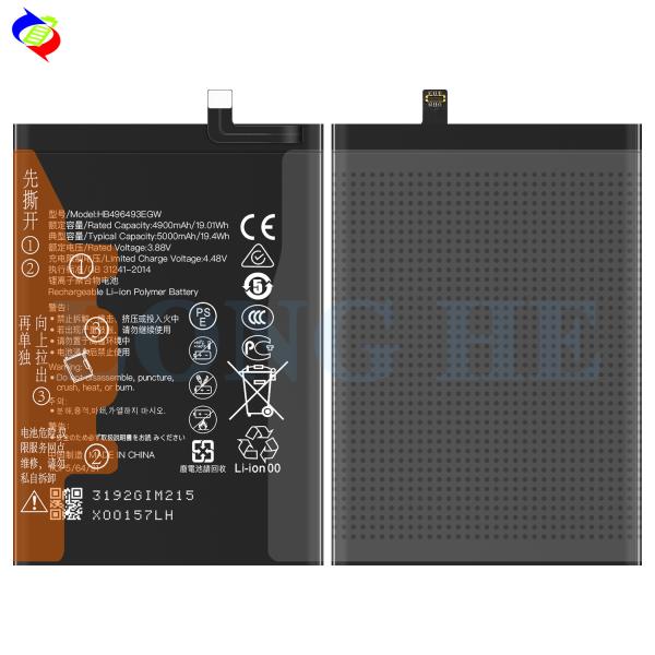 Двойная защита IC 5000mAh 4,35V литий-ионный полимерный аккумулятор HB496493EGW для мобильных телефонов Huawei