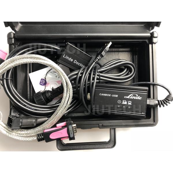 Ноутбук доктора Кабеля Диагностическ Блока развертки Tool+CF19 тележки Линде Canbox