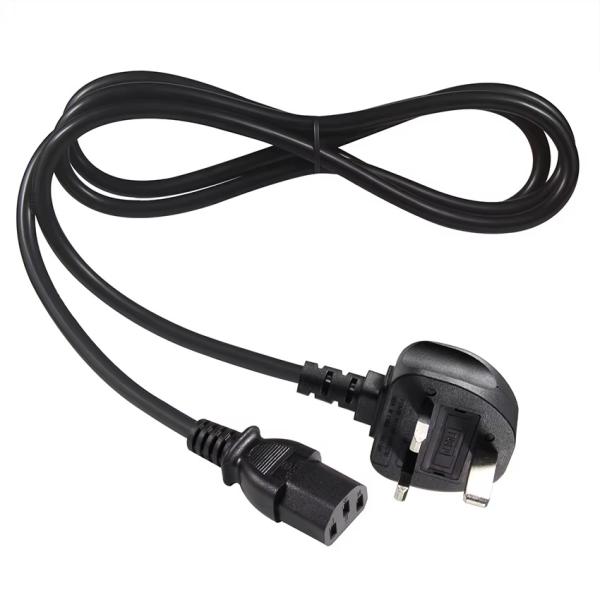 H05VV-F 0.75mm² UK to C13 Power Cord with 5A Fuse
