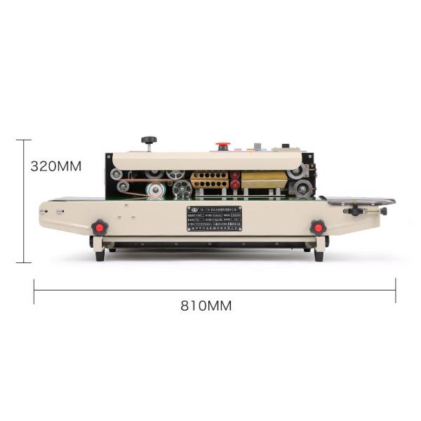 Máquina de costura de manga de reducción de mercancías DUOQI FR-770C con accionamiento eléctrico Máquina de sellado continuo con contador