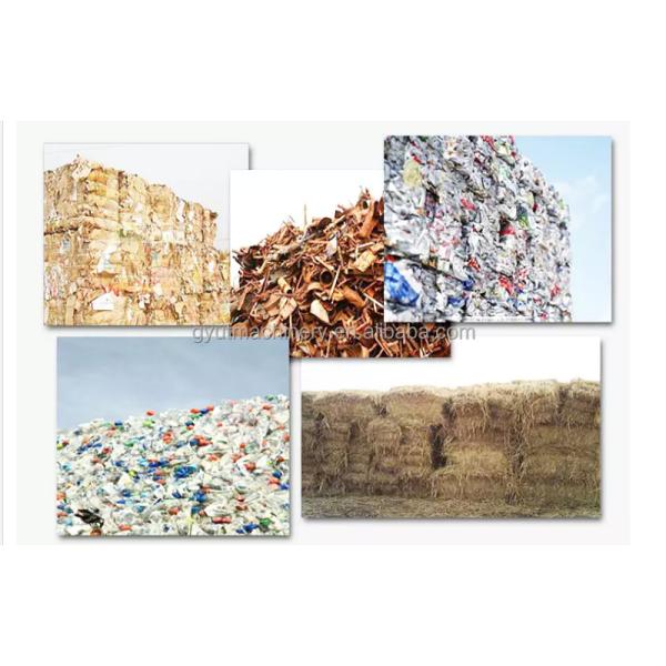 Оборудование товаров Гидравлическая автоматическая картонная упаковка Сжатие пластиковые бутылки Картонный баллер