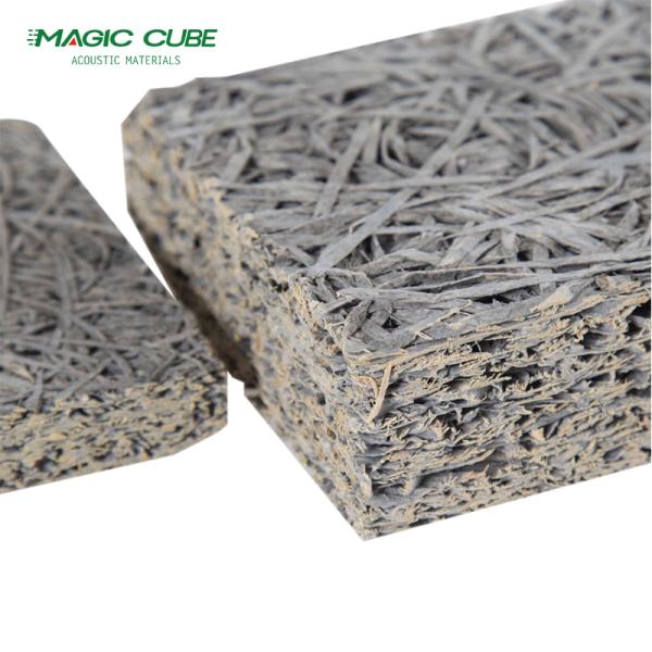 Eco Friendly Wood Wool Insulation Boards Fireproof Wood Fiber Panels Customized
