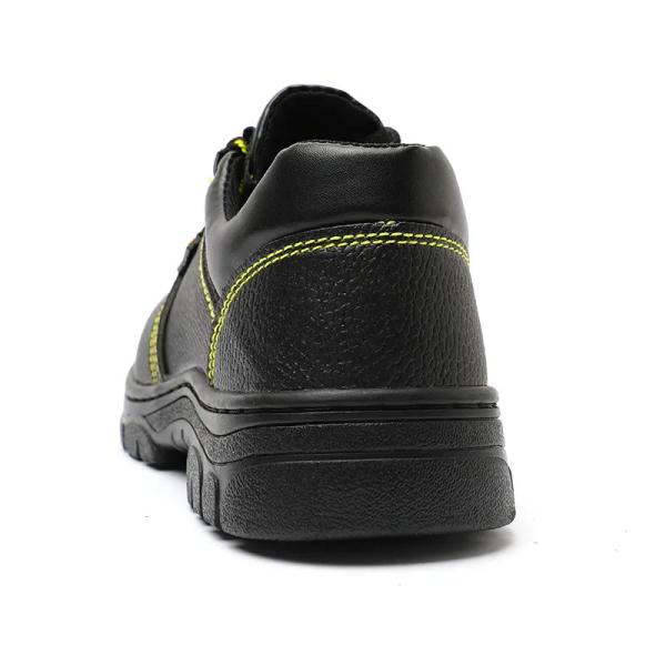 Black Steel Toe Shoes Syntactic / Rubber Material Safety Shoes