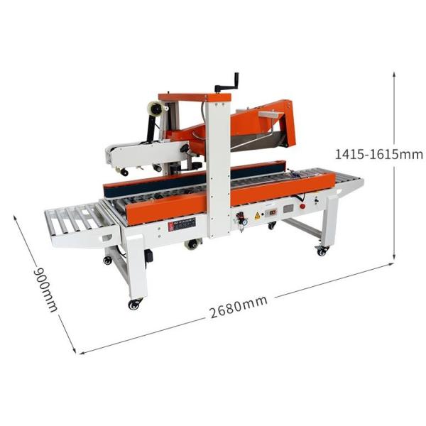 Adjustable Carton Flap Folding and Sealing Machine for Various Carton Heights