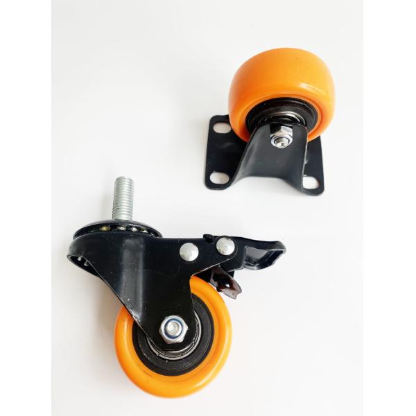 Оранжевый пластик ПВХ/ПУ Мебель Кассера Колесо отверстие Расстояние 9*6,2 мм/11*8,2 мм/12*8,2 мм