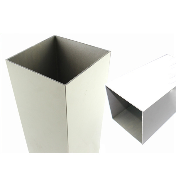 Milky White Machined Aluminium Profiles ,  High Hardness Aluminium Louver Frame