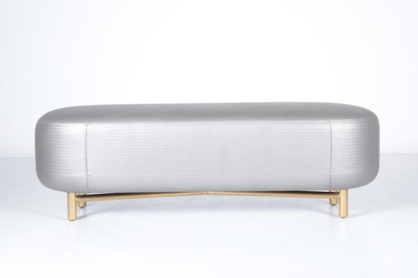 Customized Premium Luxury Bedroom Upholstered Elliptical Bench
