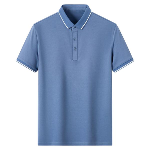 2022 New Casual Trend OEM T Shirts Sports Fitness Lapel POLO Shirt For Men