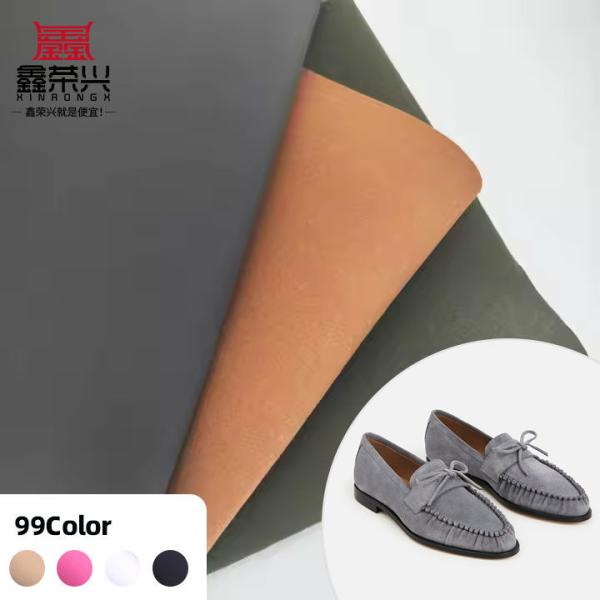 Imitación ECO de camiseta de microfibra PU revestimiento de cuero sintético para zapatos cinturón de bolso puños de mano Tejido de cuero falso