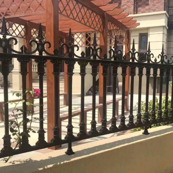 Powder coated Outdoor Steel Fence Design Security Steel Fence And Handrails 250 pounds