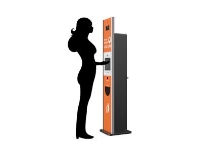 Não termômetros infravermelhos do quiosque do Sanitizer da mão de Digitas do contato