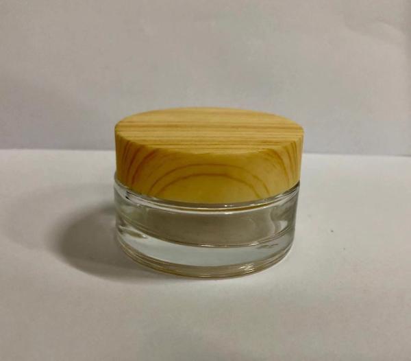Glass Cosmetic Jar With Lids / Cosmetic Pots Cream Bottles / Cream Jar / Glass Cosmetic Packaging