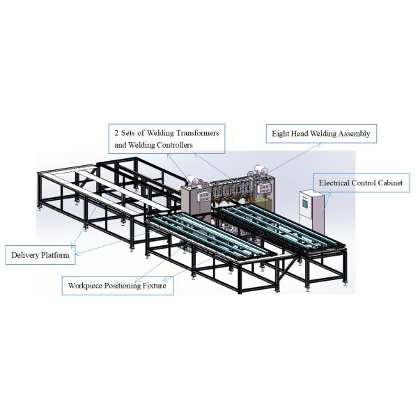 Máquinas de soldadura automática por CNC Máquina de soldadura de malla de alambre con múltiples cabezas
