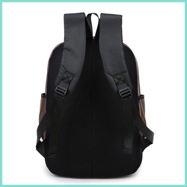 Mochila portátil de PU impermeable de 30x15x43 cm Bolso de viaje de escuela unisex