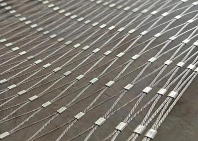 Inox 304 Flexible Woven Rope Mesh For Safety Handrail Fence