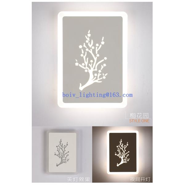 Iron  Acrylic Indoor Light Bathroom LED Wall Lamp Aluminum 22W
