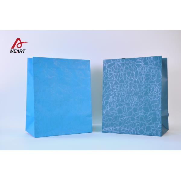 Customized Personalised Coloured Paper Carrier Bag / Art Paper Bags For Shopping