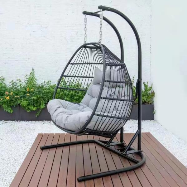 Office Building Easy Collapsible Modern Green Cushions Double Seater Stand Outdoor Hanging Swing Chair