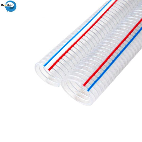 Hose Manufacture Industrial Transparent Anti Static PVC Flexible Vacuum Spiral Steel Wire Pipe Hose