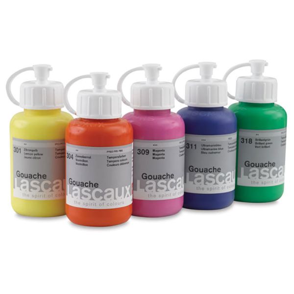 Pantone Color Bottle Sticker Labels For Plastic Gouache Bottle