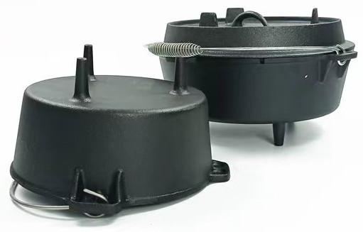 OEM Enamel Cast Iron Pot 24.5X13.5 For Home Cooking And Camping