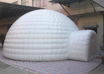Barraca inflável gigante do iglu, branco barraca exterior inflável de uma altura de 3,5 M