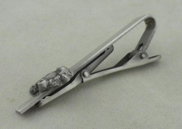 Antique Silver Personalized Tie Bar and Cufflink , 3D Zinc Alloy Tie Tack