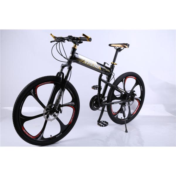 High quality OEM 6 spoke mag one wheel Shimano 21 speed black aluminium folding hummer mountain bicycle