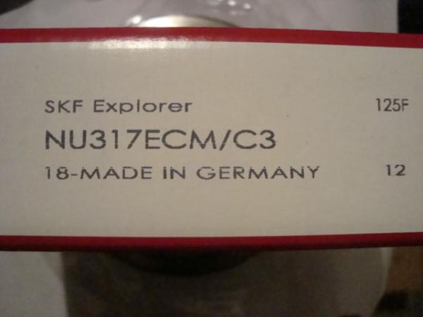 SKF NU317ECM Cylindrical Roller Bearing Single Row For Rolling Mill 85 x 180 x 41 MM