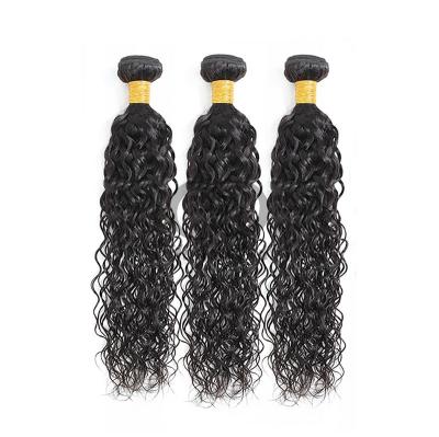 Natural Black Water Wave Remy Human Hair Bundles Sew In Weave Bundles Brazilian Bundle Deals