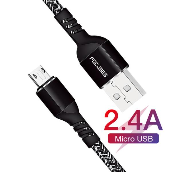 2.4A Micro USB Data Transfer Cable For Android Phone