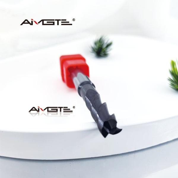 8.6mm 3 Flute Carbide Shank Relief End Mill  AlTiCrN Coated for Mold Steel  Die Casting High Feed Flat Bottom CNC Milling Cutter
