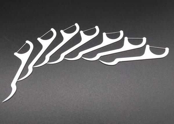 Eco Friendly Plastic Dental Floss Toothpick , Disposable Dental Floss Picks
