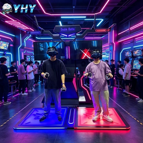 Indoor Multiplayer 9D VR Cinema Interactive Games Simulator Platform Metal Construction Home Use Daycare-Friendly 60+