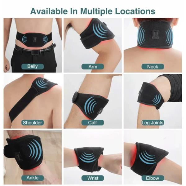 Грелка физиотерапии пусковых площадок красного света 660нм 850нм грелка для облегчения боли период обезболивания устройства