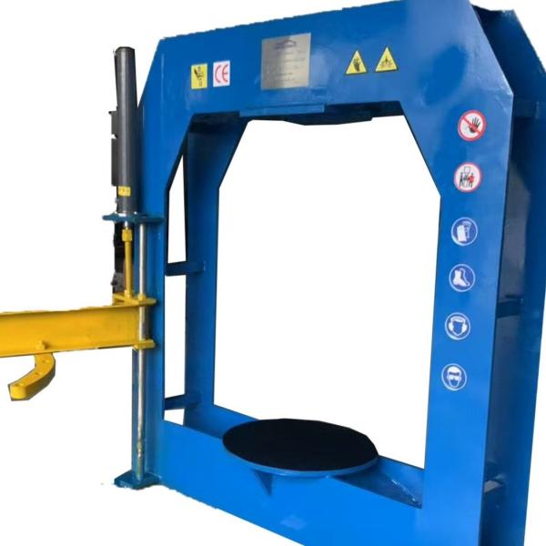 LAKER TP-E160 160 Ton Heavy Duty Solid Tire Press Machine with 7.5KW Motor for Forklift Tire Replacement