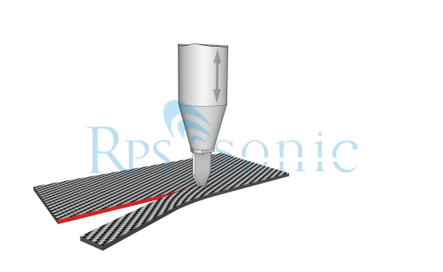 Dispositivo que corta ultrasónico de una pieza   Máquina que raja ultrasónica no tejida