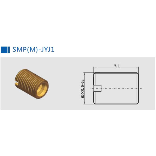 Мужчина SMP к импедансу переходника 50Ohm соединителя коаксиала SMP женскому прямо