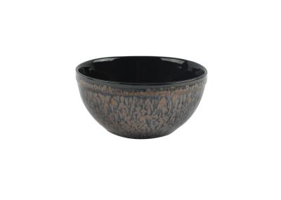 Metallic Glazed Ceramic Serving Bowls , 5 Stoneware Cereal Bowls FDA / CA65 Approved