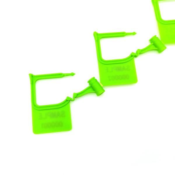 Disposable Mini Plastic Seal Padlock with Laser Print and Average Weight of 0.972 g / pc