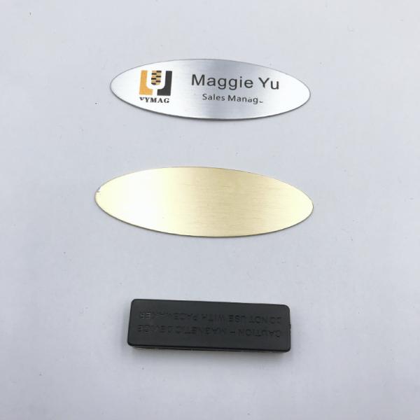 O nome da empresa N35 70X24Mm reusável oval pequeno etiqueta magnético