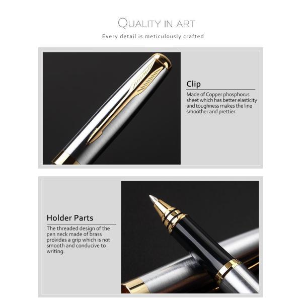 Stainless Steel Signature Neutral Pen Business Metal Roller Pen 0.7mm