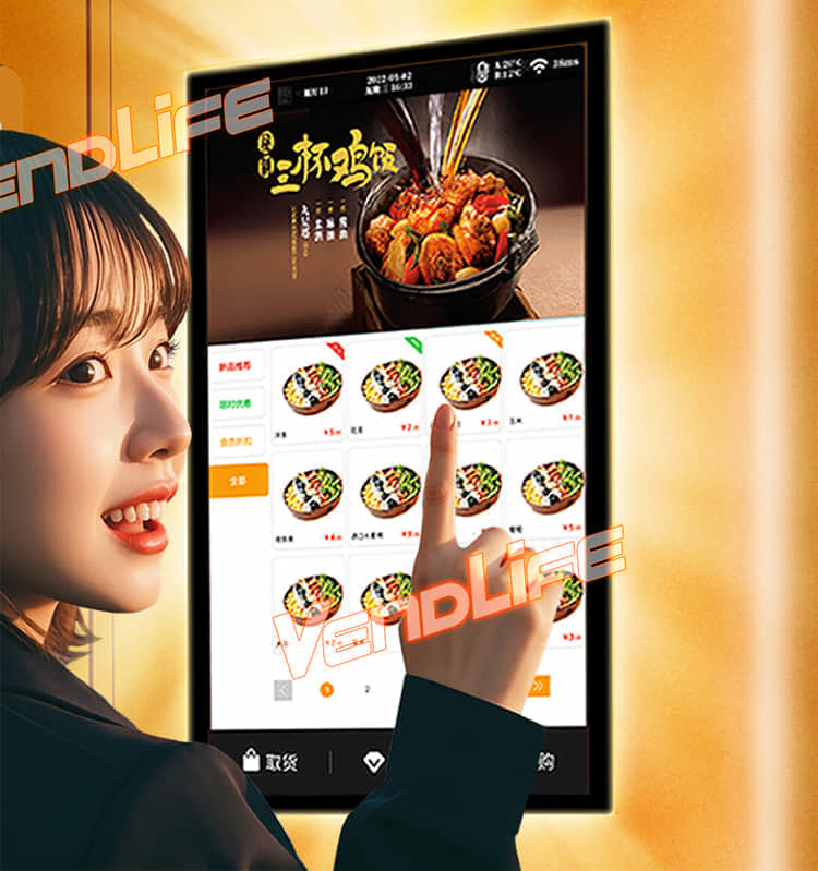 VendLife Dual Microwave Bento Vending Machine: 24/7 hot meal vending kiosk. 2x4000W, 45s, 110-168 boxes, QR & face-pay. Offices, factories. Operators, wholesalers, vending entrepreneurs.