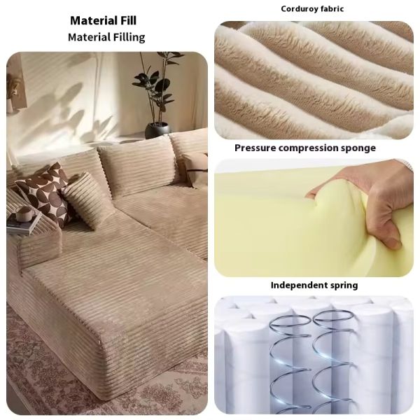 Customized Molding Fabric Compressed Sofa Recliner Set Spring Sponge Vacuum Couches for Living Room for Apartment or Mall