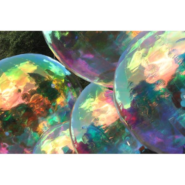 3m 5m Inflatable Lighting Decoration Laser Reflective Rainbow Crystal Bubbles