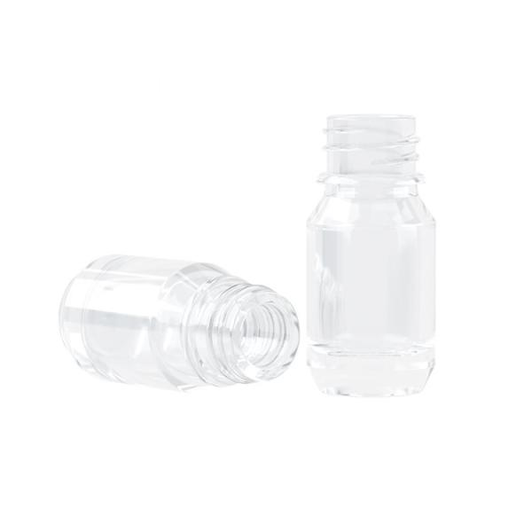 la ronda de aluminio de la botella del dropper del claro 5ml formó