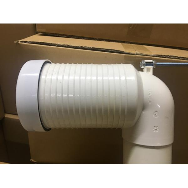White 90 Degree Toilet Pan Connector No Smell Long Lifespan For Waste Pipe