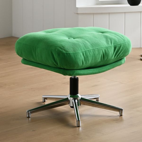 Simple Movable Swivel Square Sponge Ottoman Entryway Elevating Single Seater Footstool Shoe Changing Stool for Bedroom School